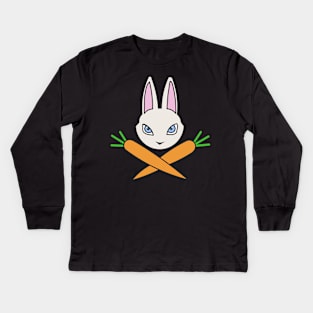 Easter Bunny Jolly Roger Kids Long Sleeve T-Shirt